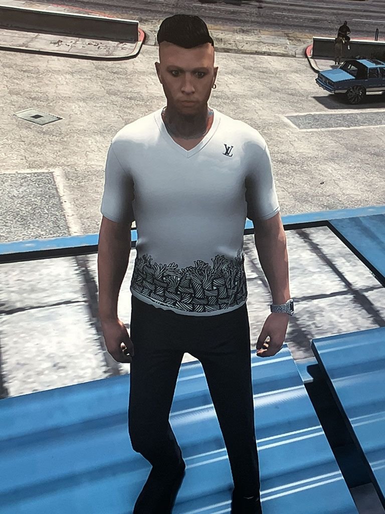 Dennis Rodman face texture for MpMale 