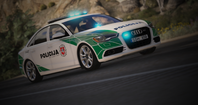 Lithuanian Police 2013 Audi A6 Saloon Livery - GTA5-Mods.com