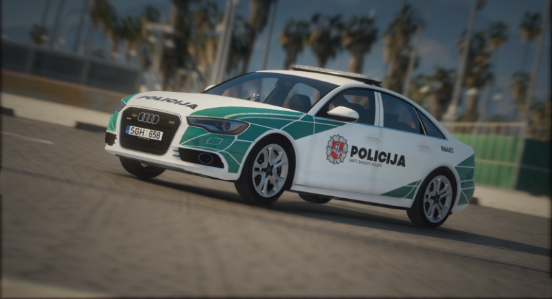 Lithuanian Police 2013 Audi A6 Saloon Livery - GTA5-Mods.com