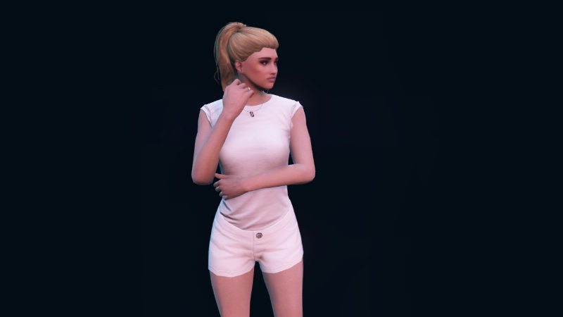 Cute Ponytail Hairstyle For MP Female GTA Mods Com