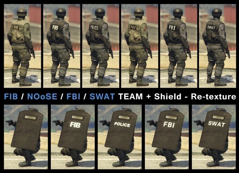 FIB / NOoSE / FBI / SWAT TEAM -Re-texture - GTA5-Mods.com