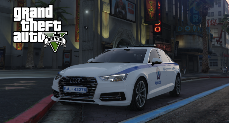 Greek Police Audi A4 Quattro 2017 - GTA5-Mods.com