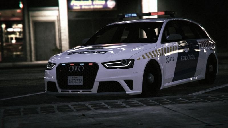 Hungarian Police Audi Rs4 Avant - Gta5-mods.com