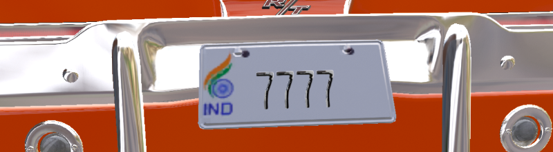 3402b5 india license plate