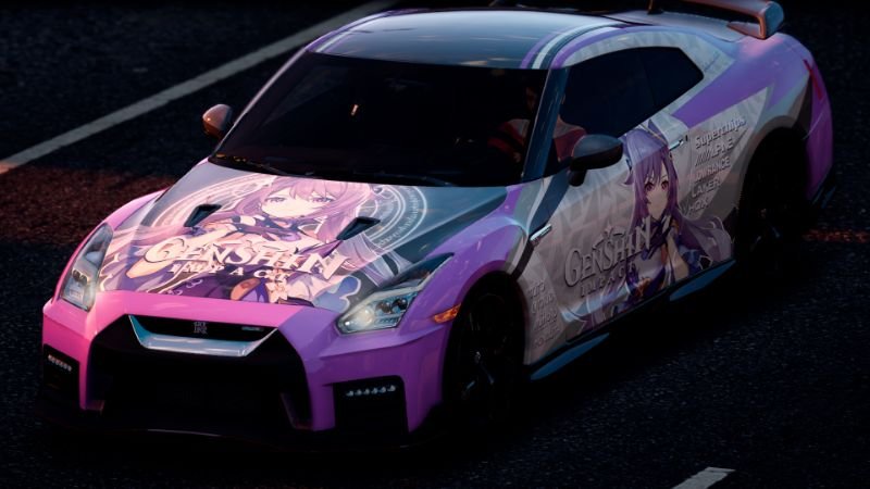 [Itasha] Nissan GTR "Genshin Impact" - GTA5-Mods.com