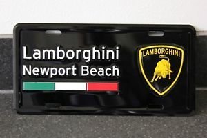 47a687 lamborghini newport beach license plate insert 1766496