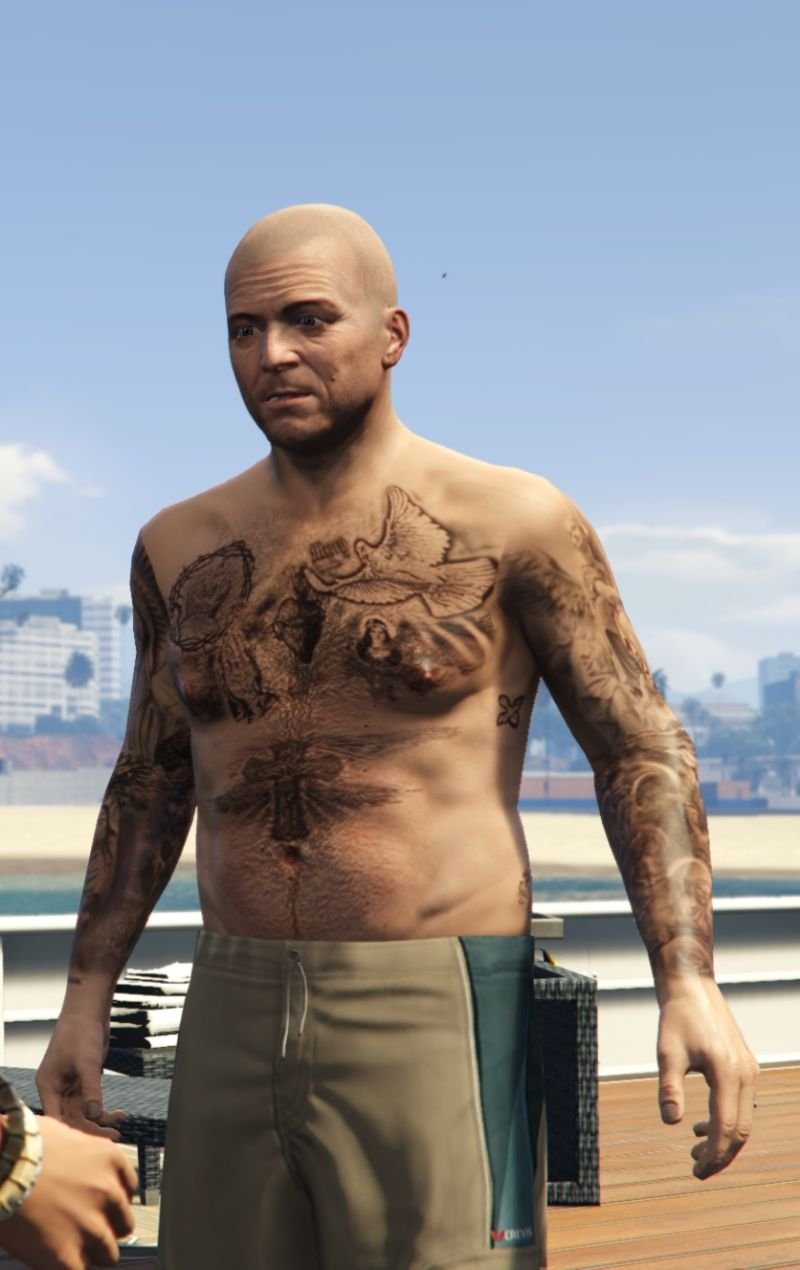 Michael's Jun Cha Inspired Tattoos - GTA5-Mods.com