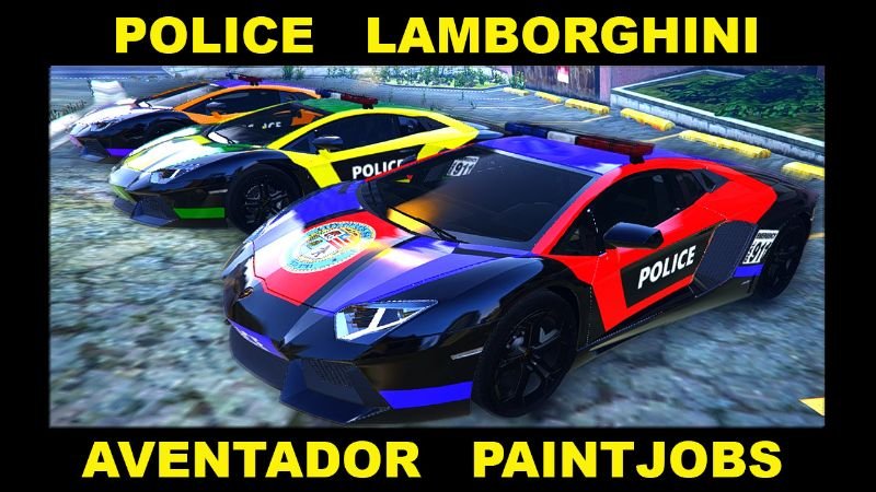 73454f gta5 police lamborghini aventador paintjobs
