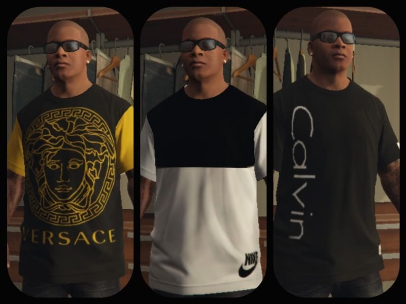 Clothes Pack For Franklin (13 Luxury T-Shirts) - GTA5-Mods.com