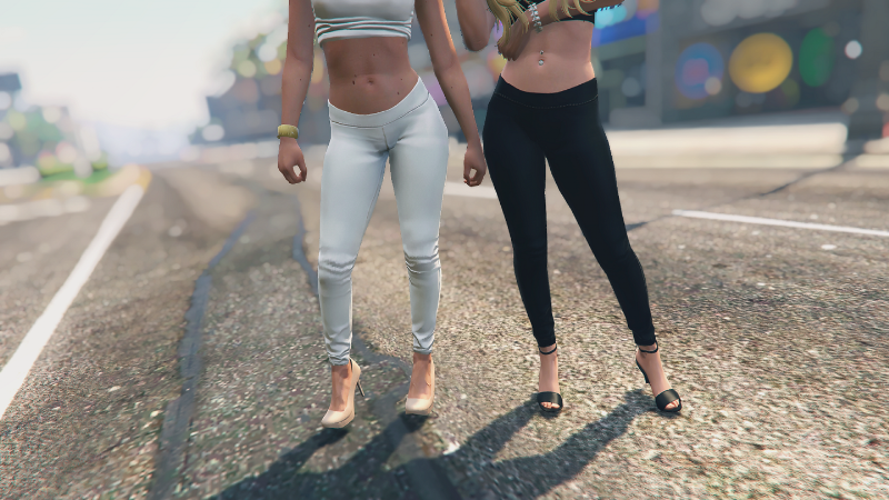 Leggings Color Circle Texture Pack for Female MP Character - GTA5