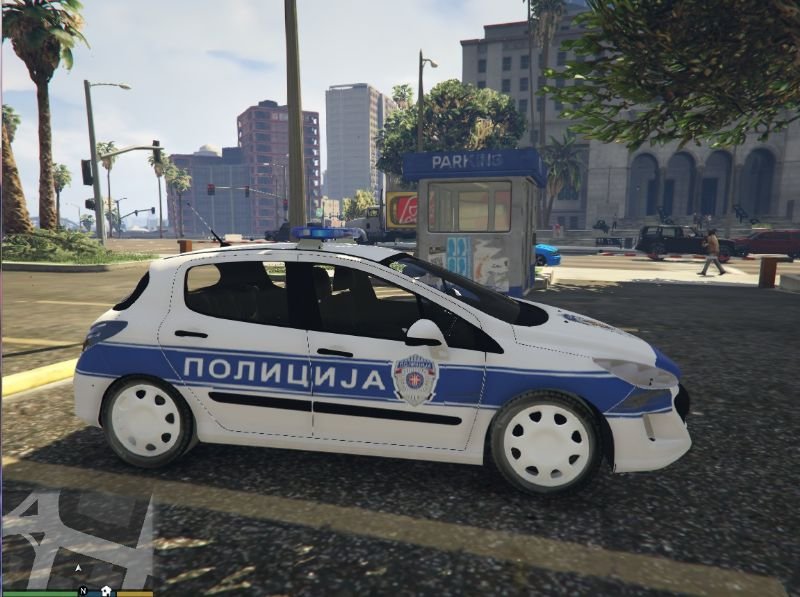 serbian police patrol car peugeot 308