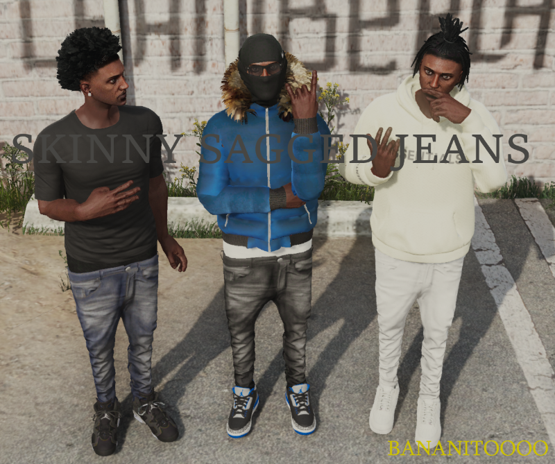 Skinny Sagged Jeans For MP Male - GTA5-Mods.com