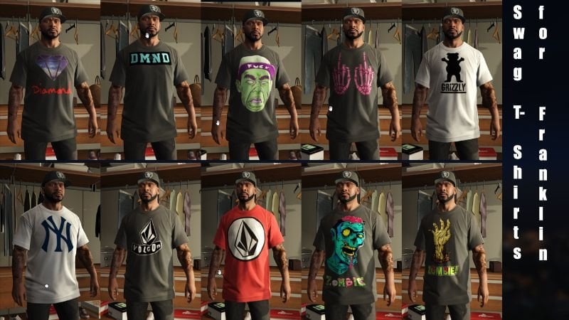 Swag T-Shirts for Franklin - GTA5-Mods.com