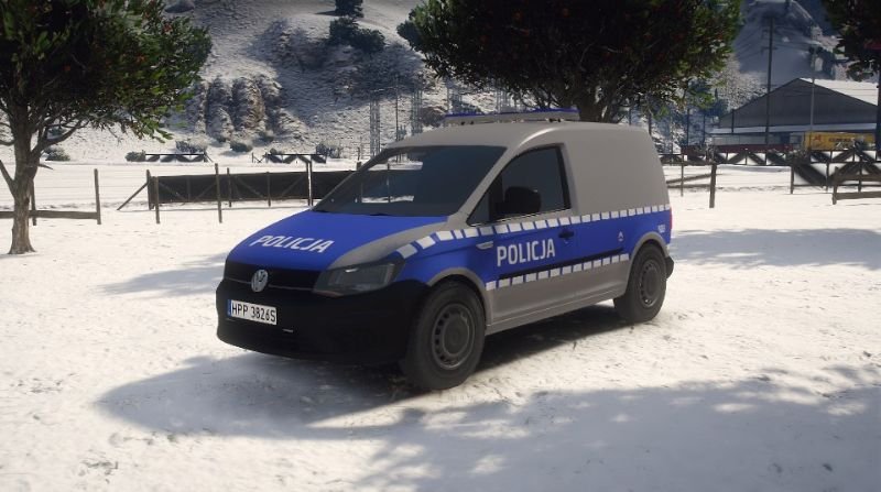 Volkswagen Caddy [Polish police repaint] [ELS]