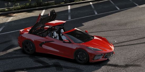 Chevrolet Corvette Convertible 2020 [Animated Roof | Add-On]
