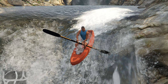 Usable Kayak with Paddle