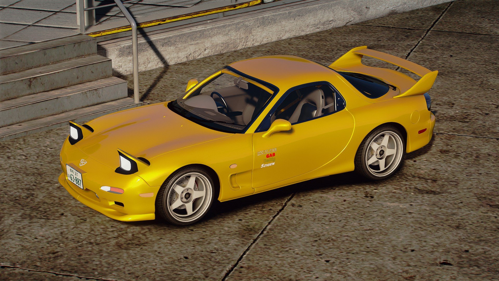rx7 fc initial d stage 5
