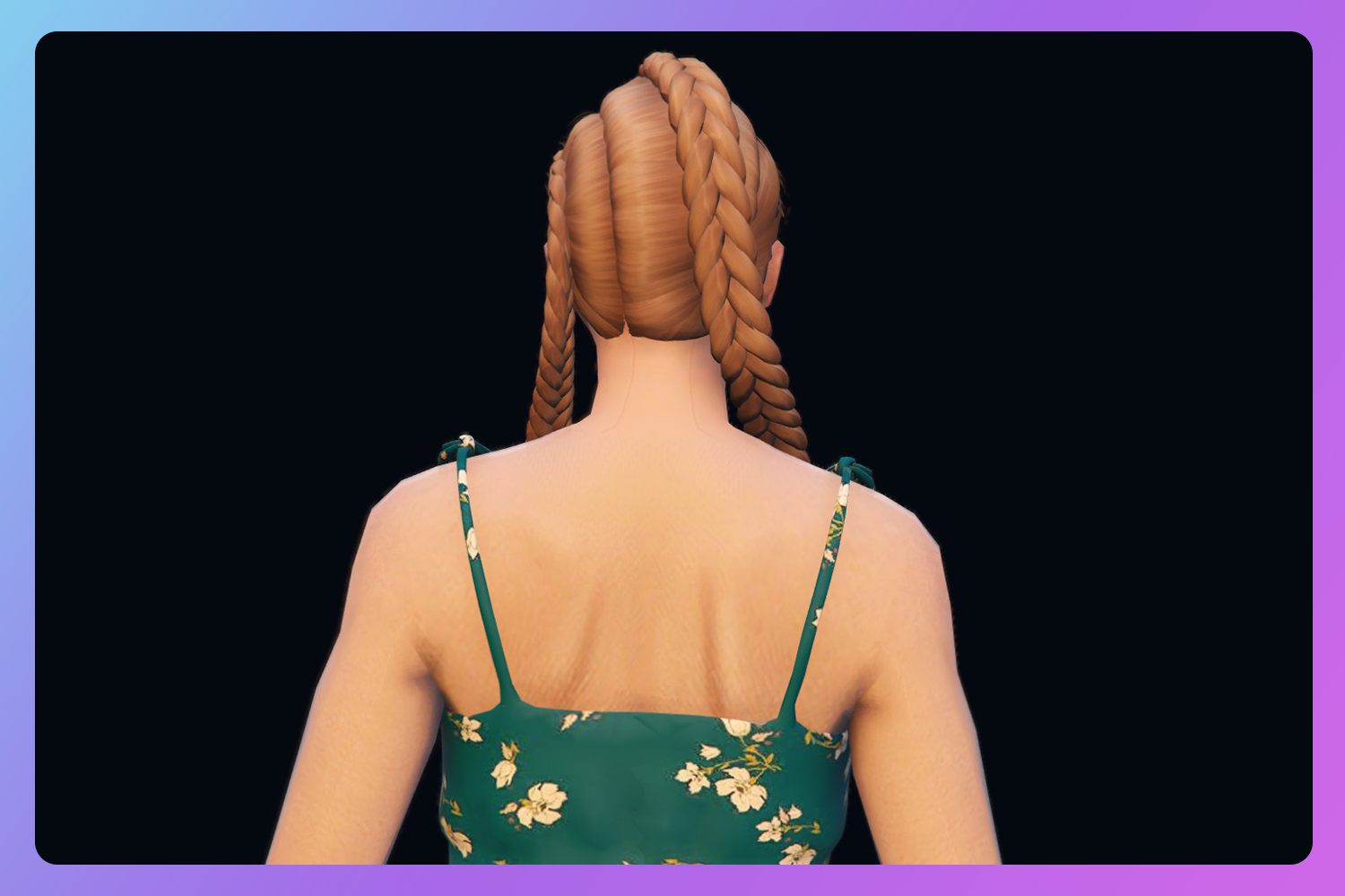 Braids Long Hairstyle For MP Female GTA Mods Com