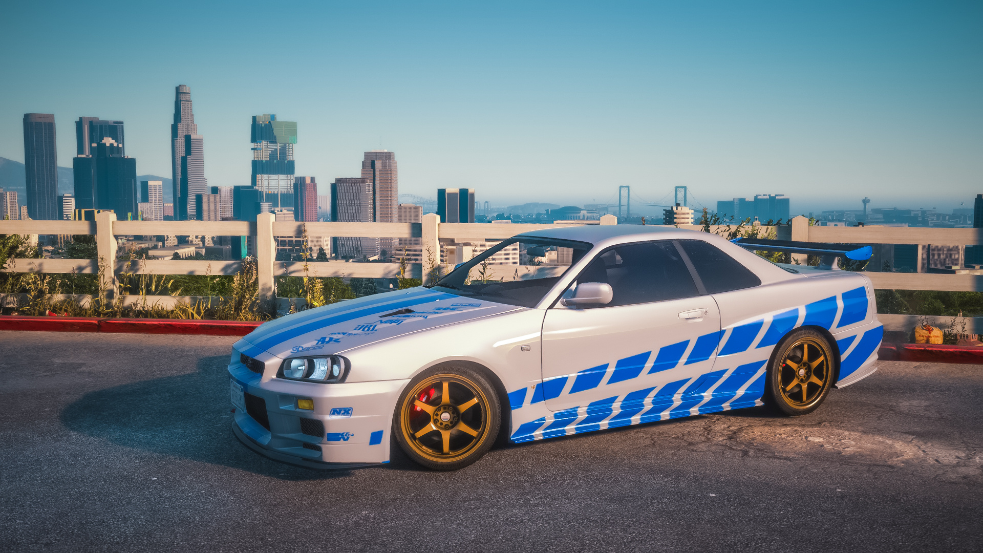 Today we have Paul Walkers Nissan Skyline GT-R R34 from 2 Fast 2 Furious  RIP. finished in the screen matched livery with all the components in a  chrome silver with a splash