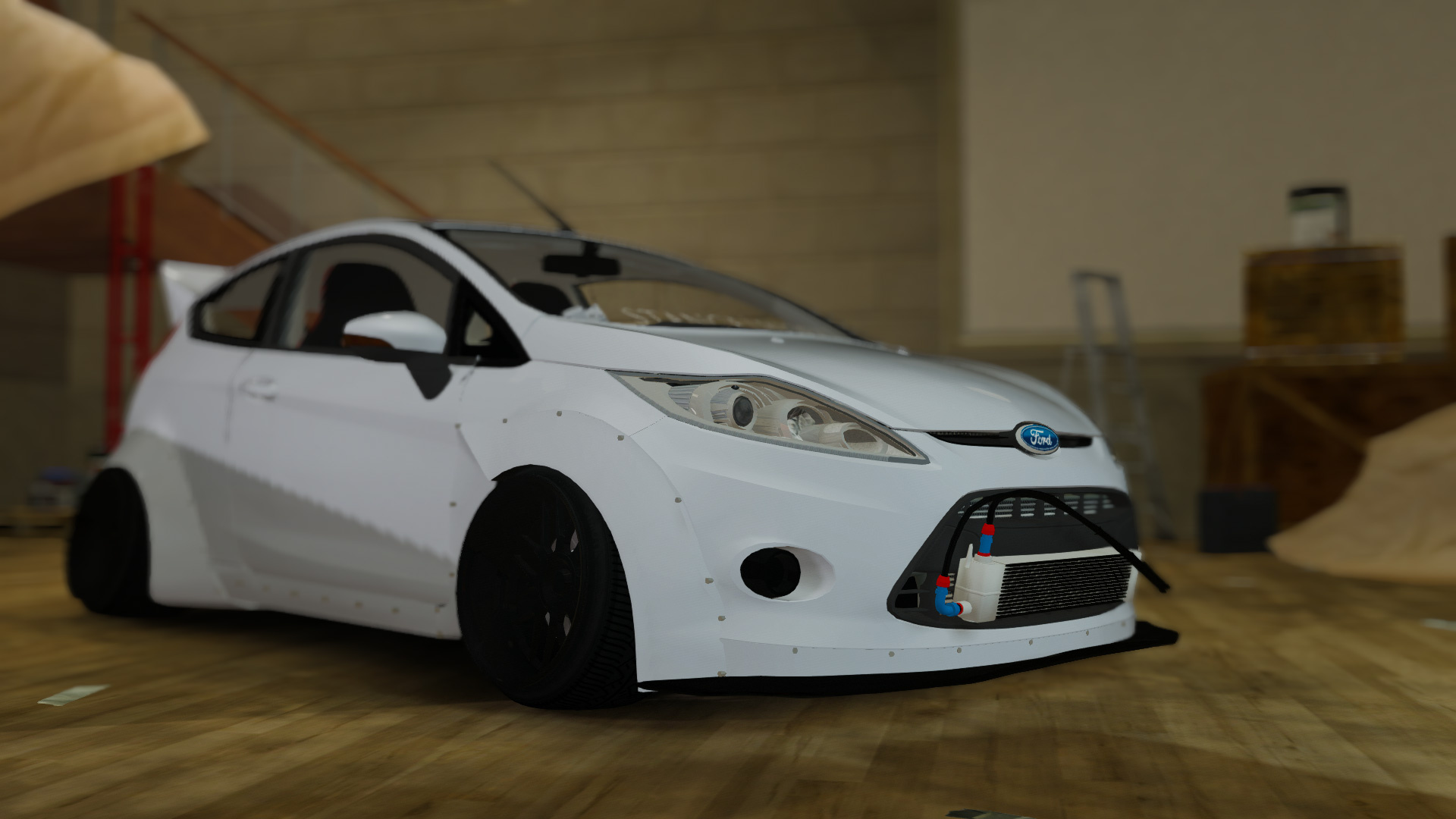 2009 Ford Fiesta Rocket Bunny Add On Replace Cambered Non