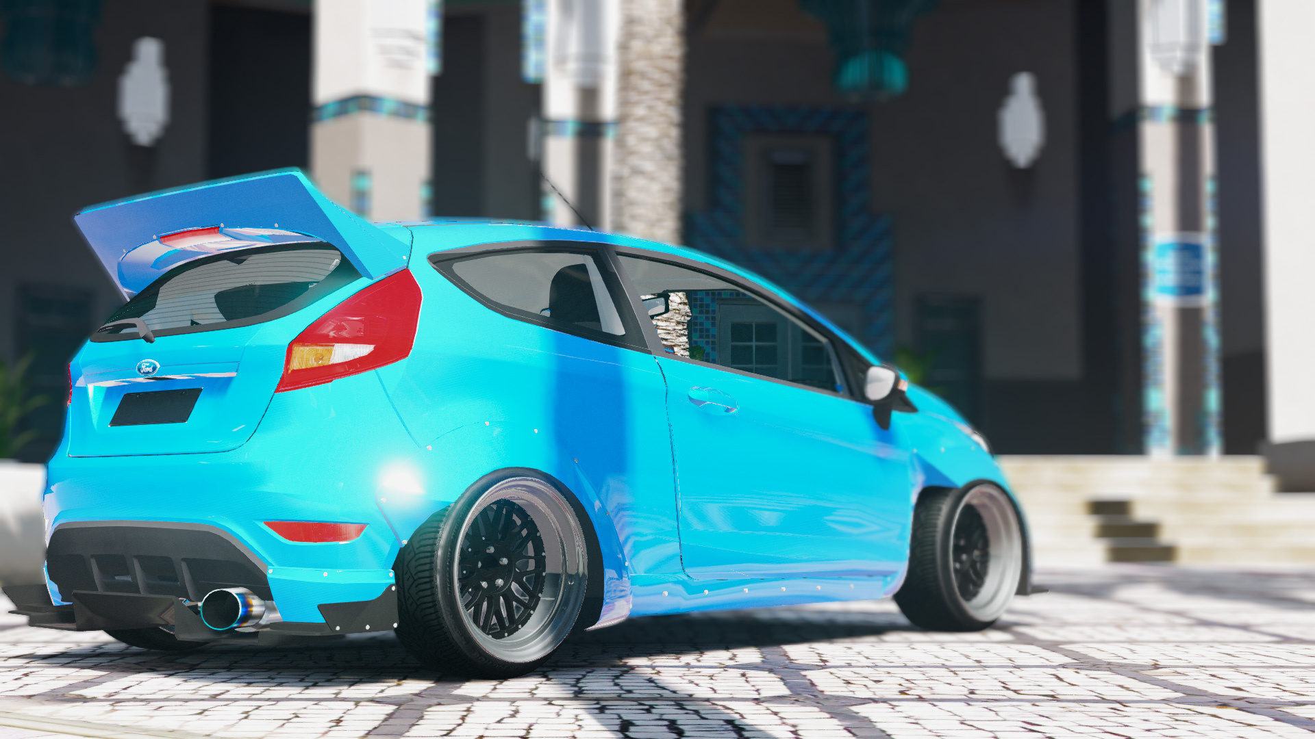 2009 Ford Fiesta Rocket Bunny Add On Replace Cambered Non