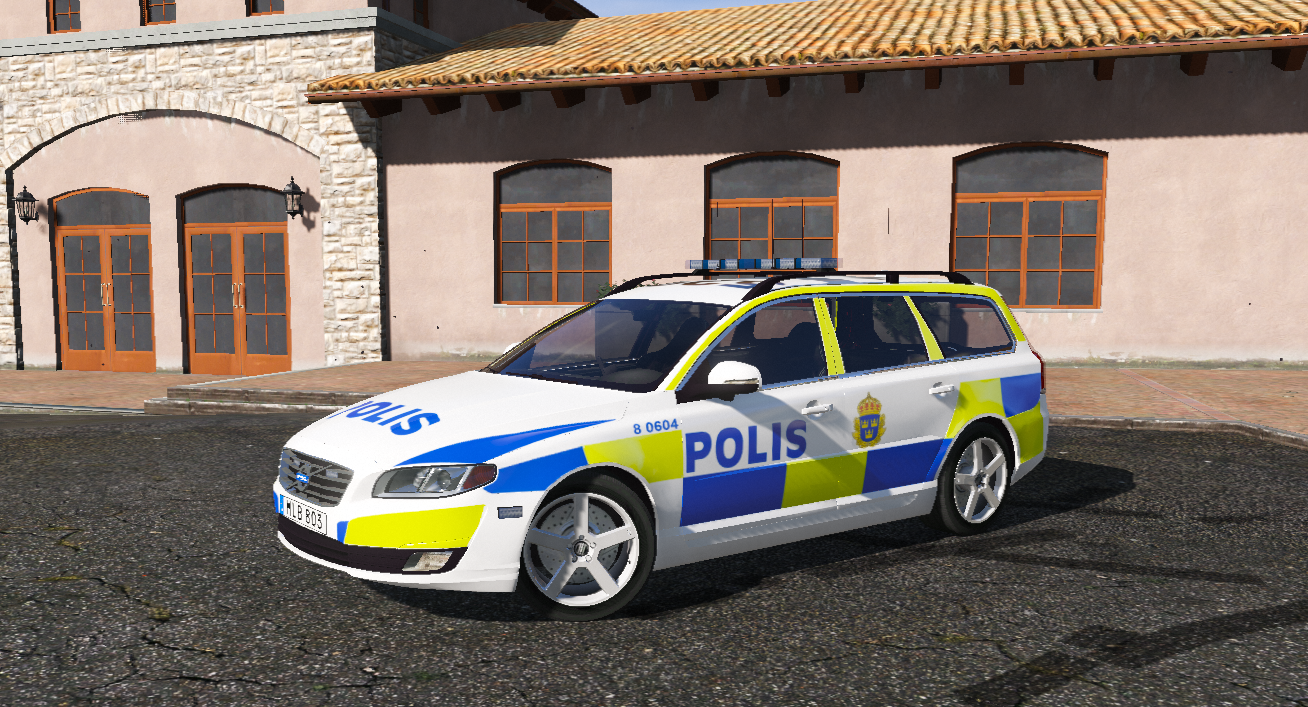 2014 Swedish Police Volvo V70 - GTA5-Mods.com
