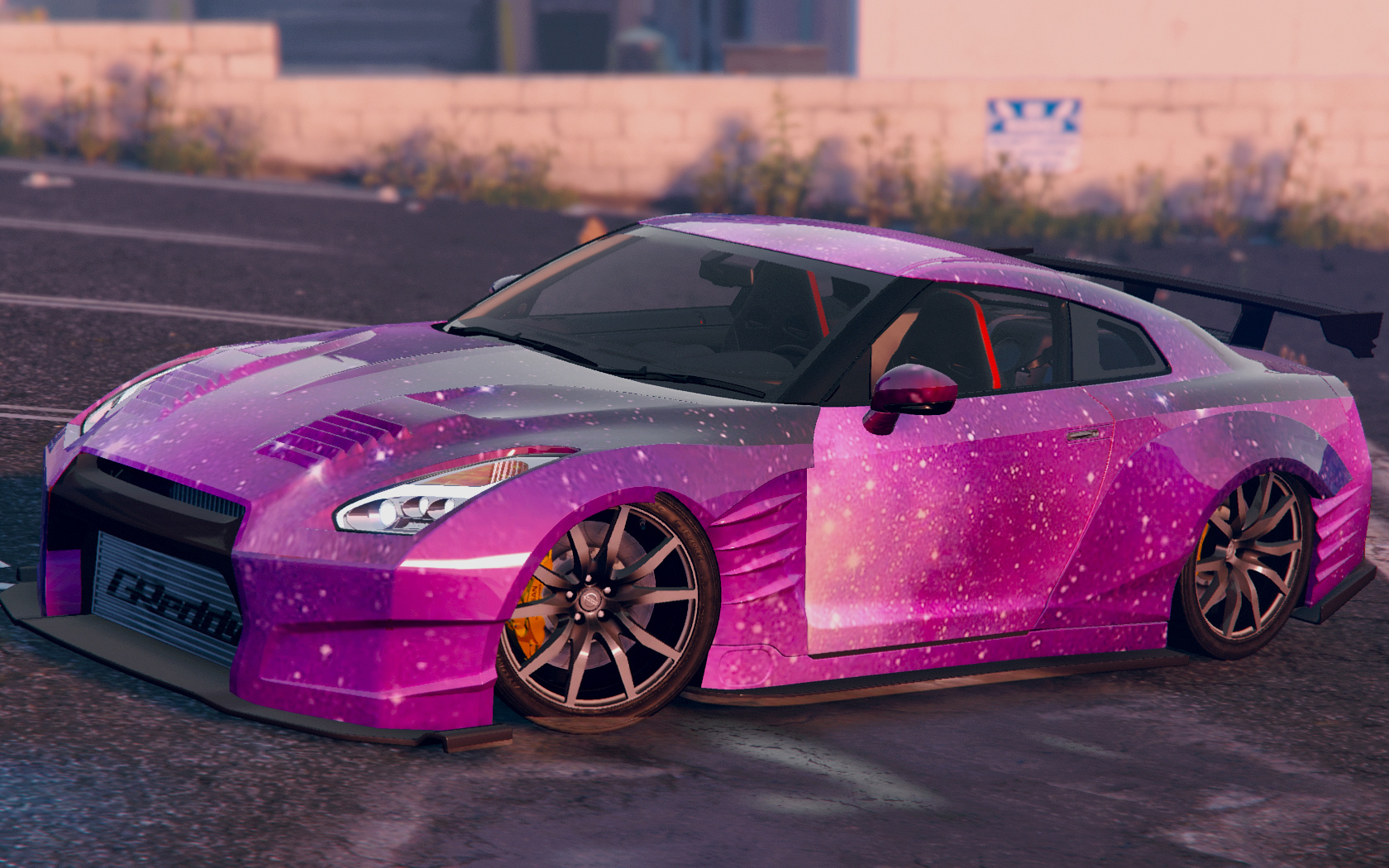 Nissan GTR r35 Purple