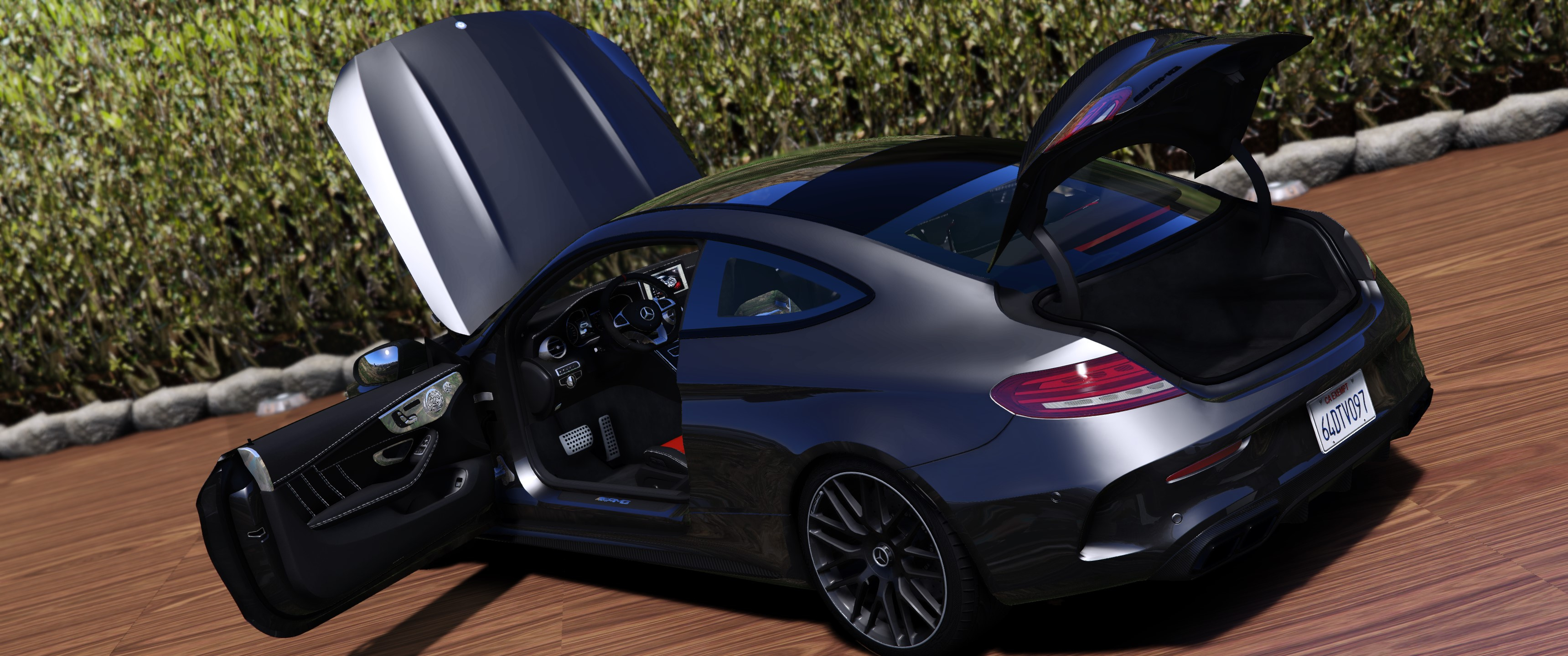 17 Mercedes Benz C63s Amg Coupe Add On Tuning Template Gta5 Mods Com