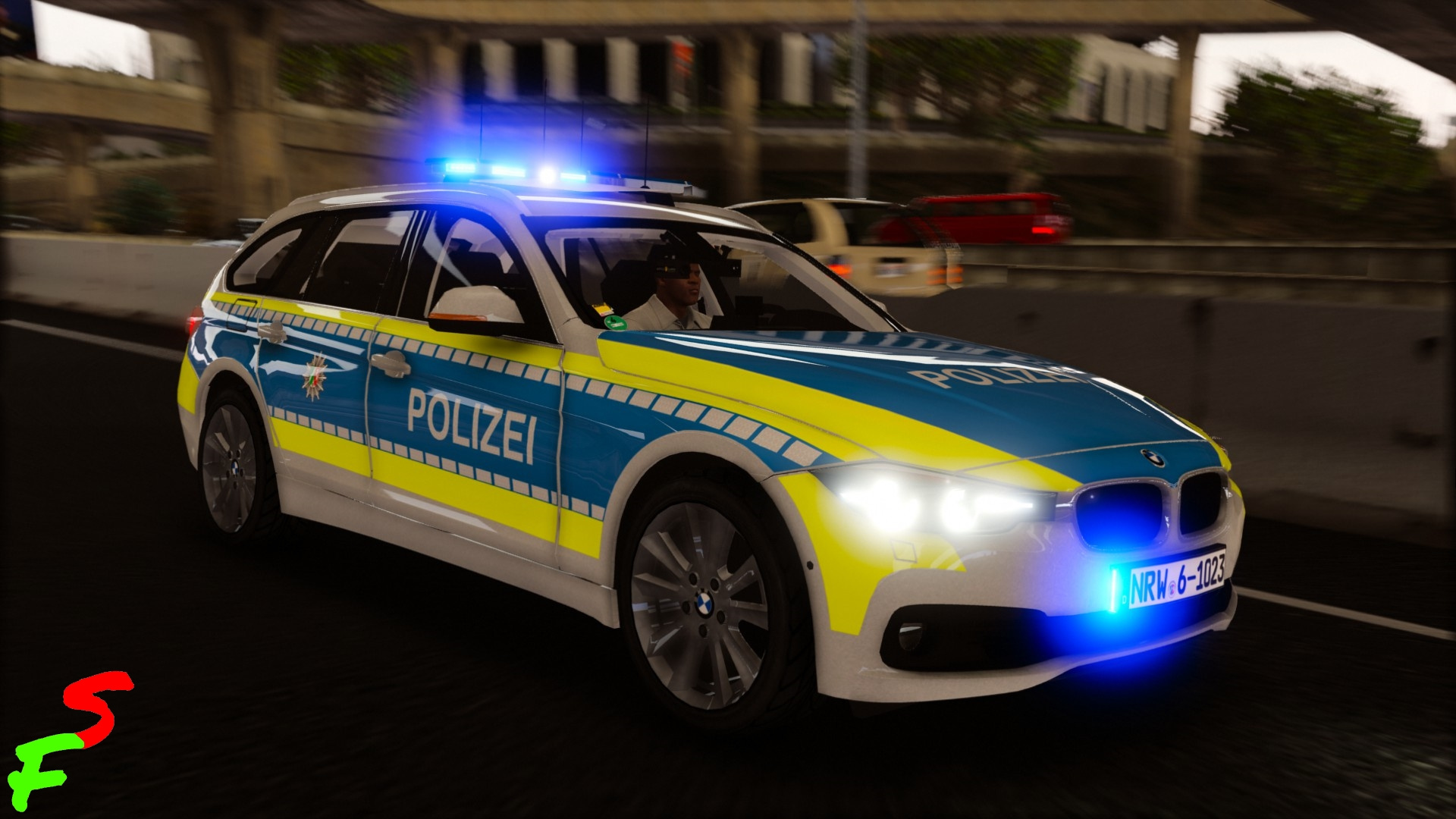 BMW m5 Polizei