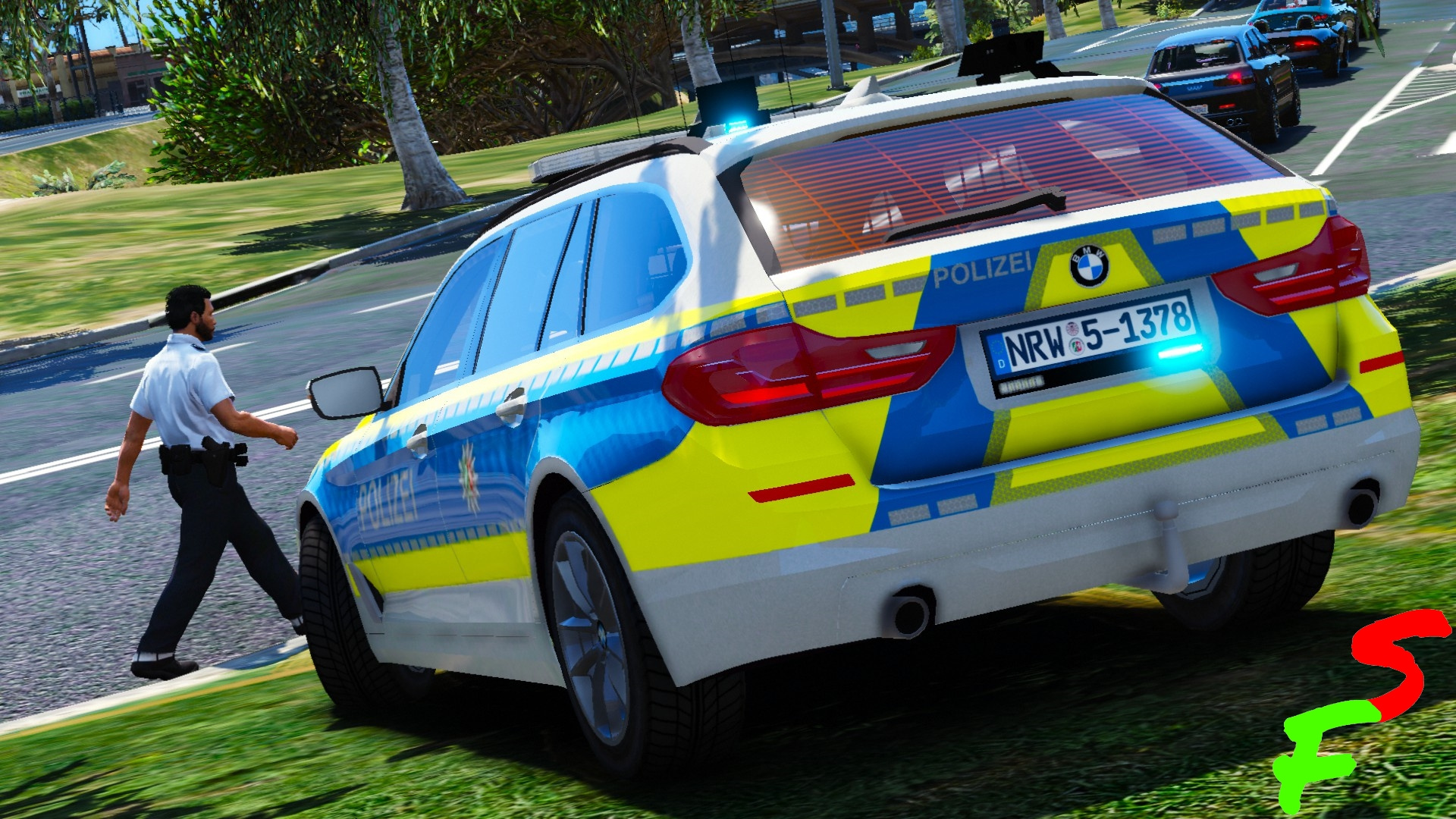 BMW m5 Polizei