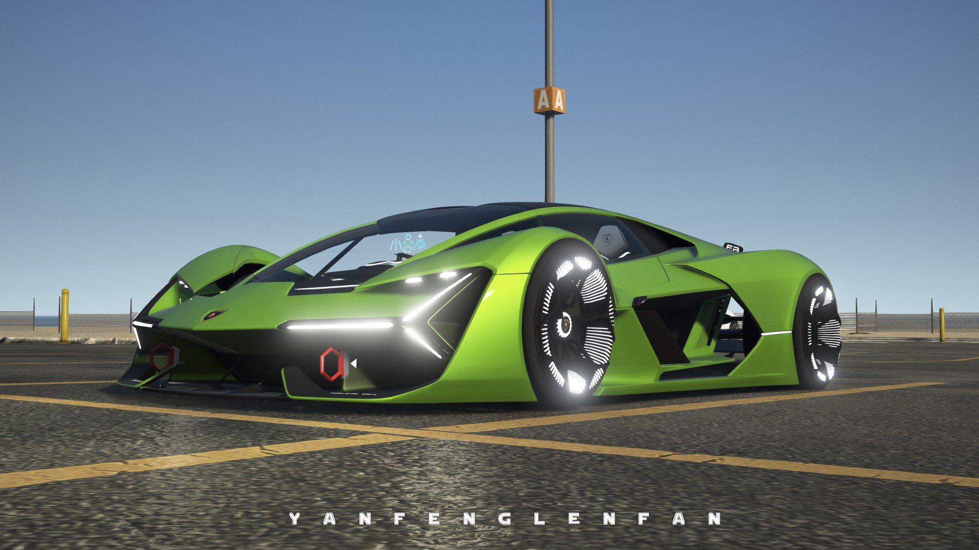 2018 Lamborghini Terzo Millennio Concept Car [Add-On l Manual Spoiler