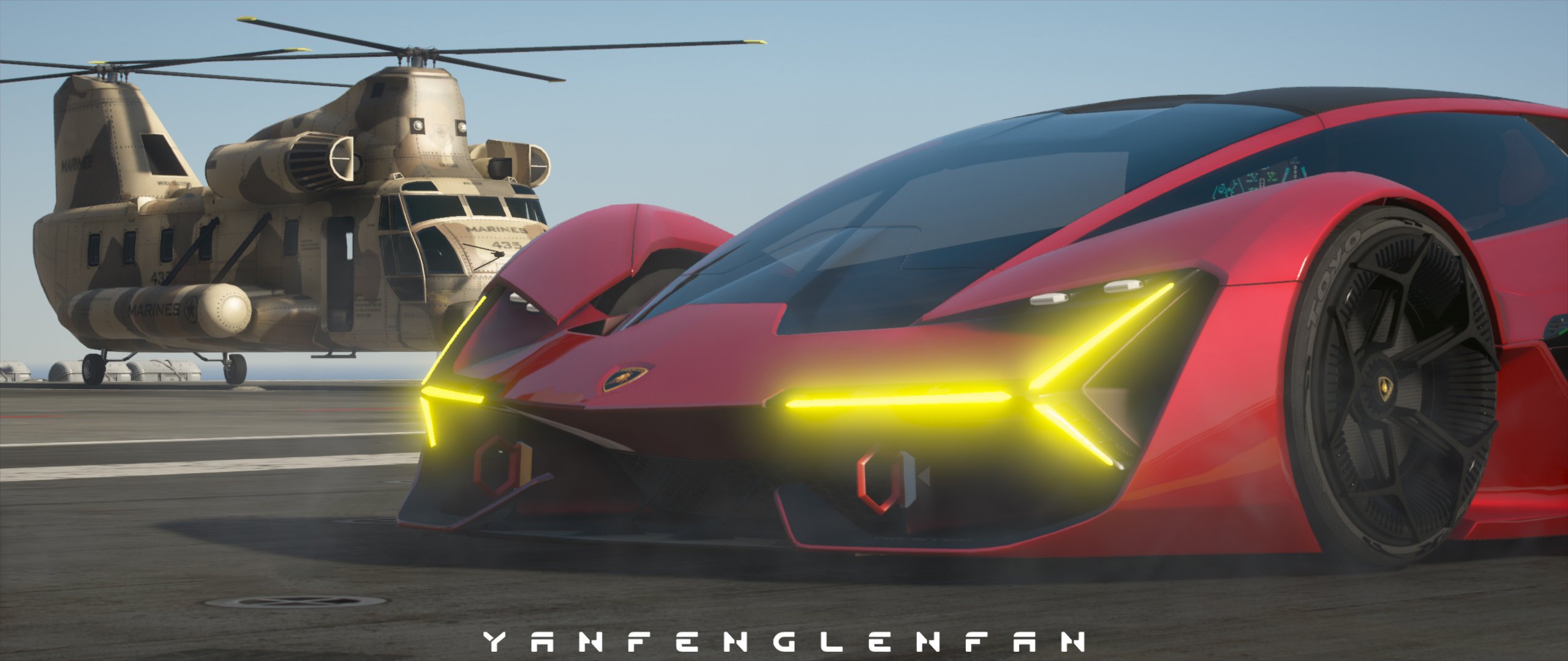 GTA 5 2018 Lamborghini Terzo Millennio Concept Car [Add-On l Manual  Spoiler] Mod 