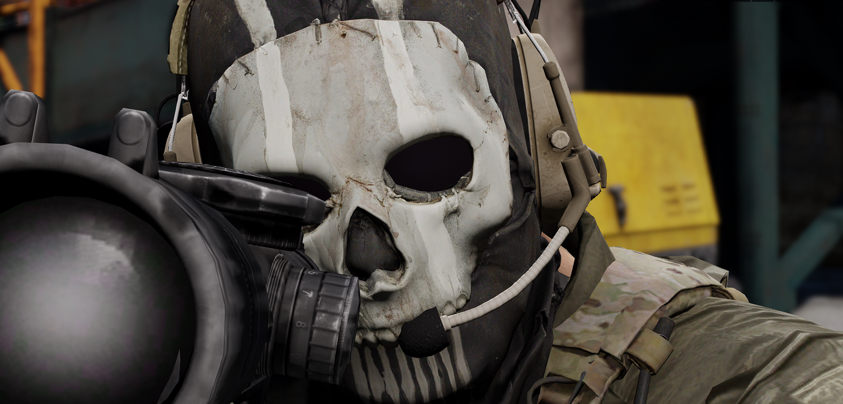 Download Ghost's mask from Call Of Duty: Modern Warfare 2 (2022) for GTA 5