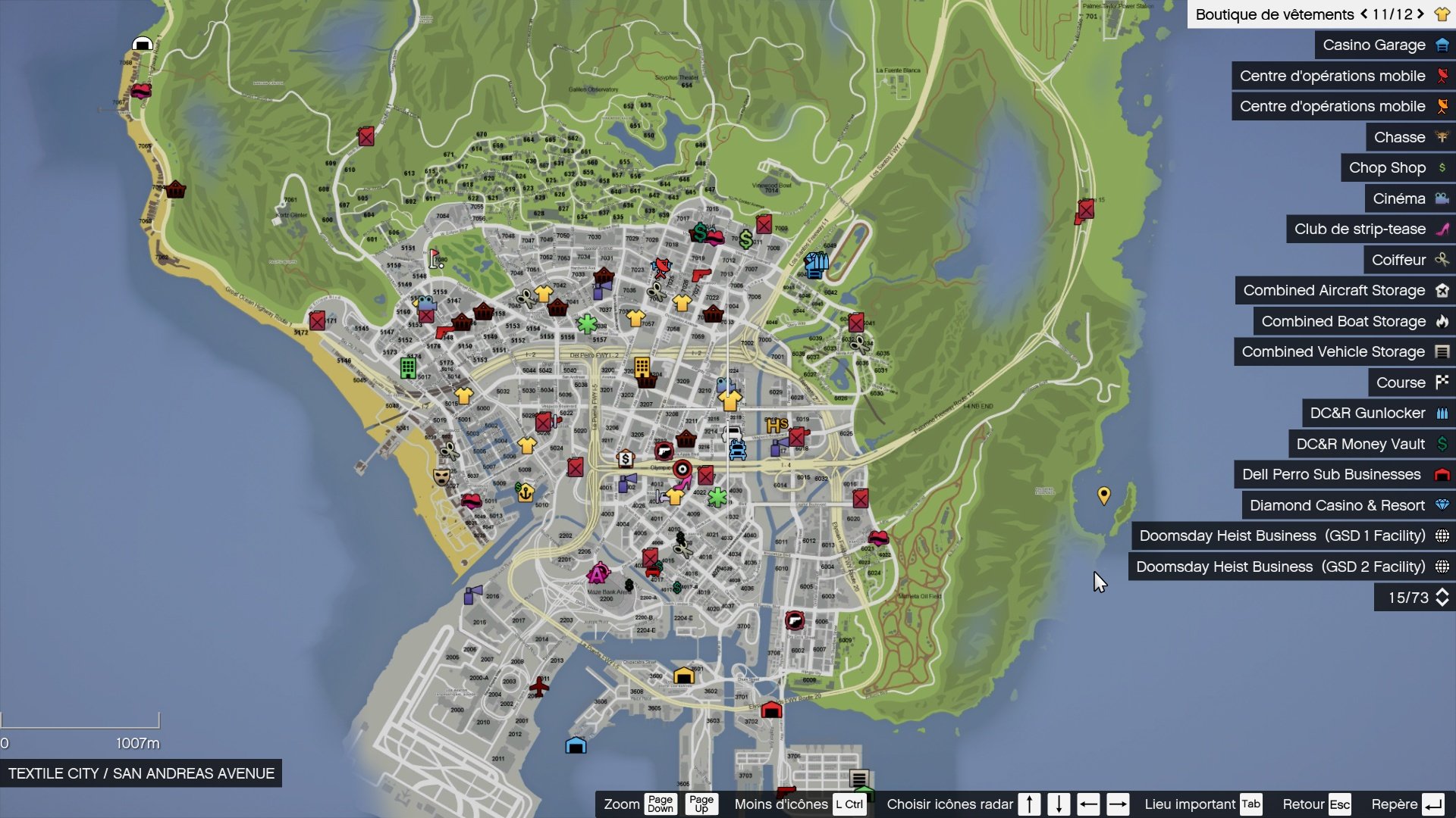 gta 5 number of locations