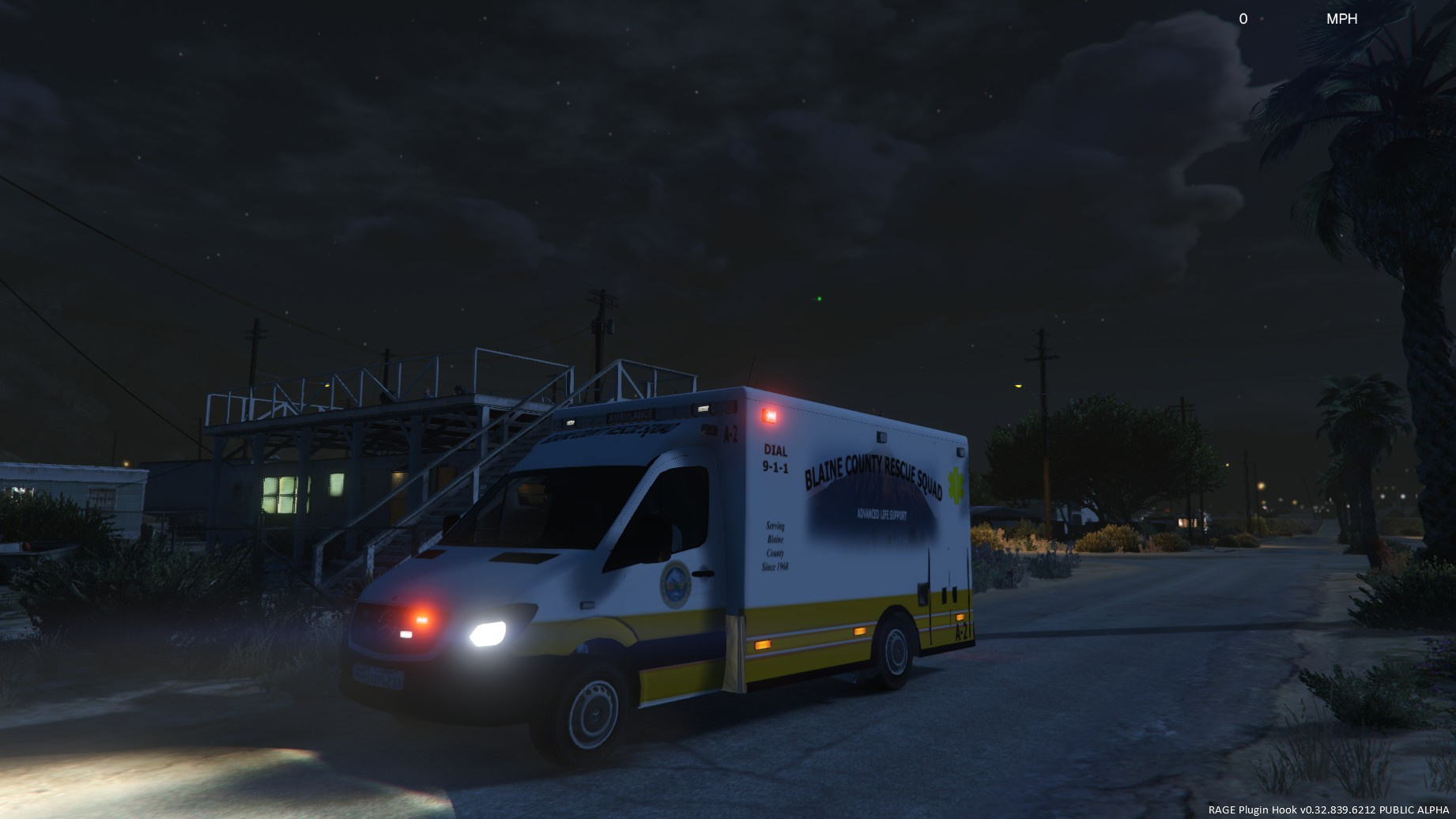 Mercedes Sprinter Ambulance with Red Lights [Add-On 