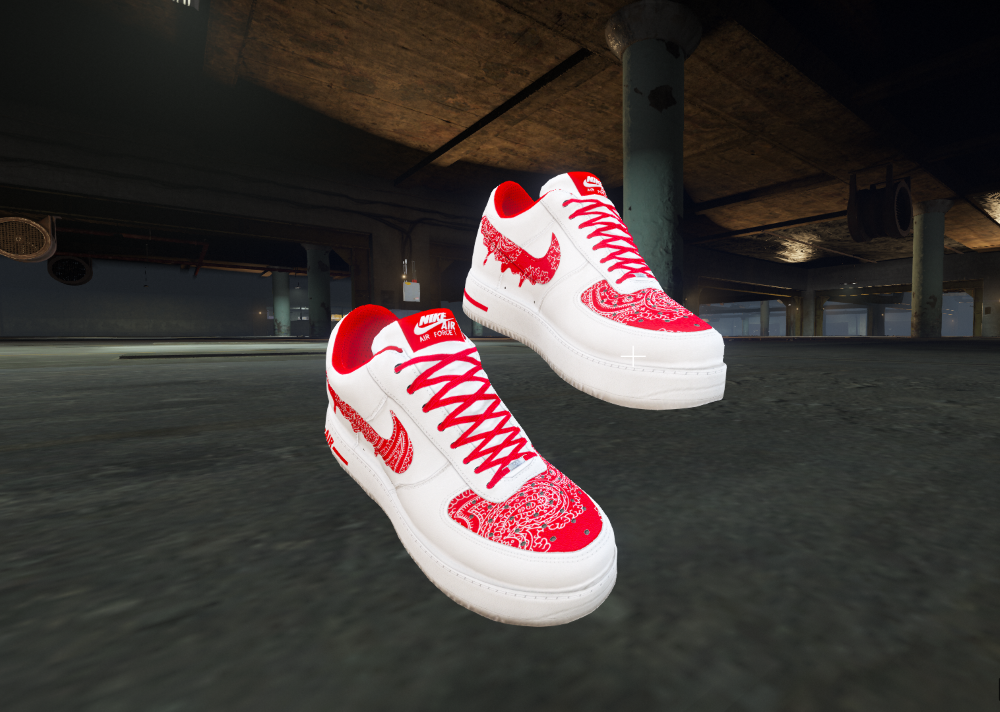 red bandana white air forces