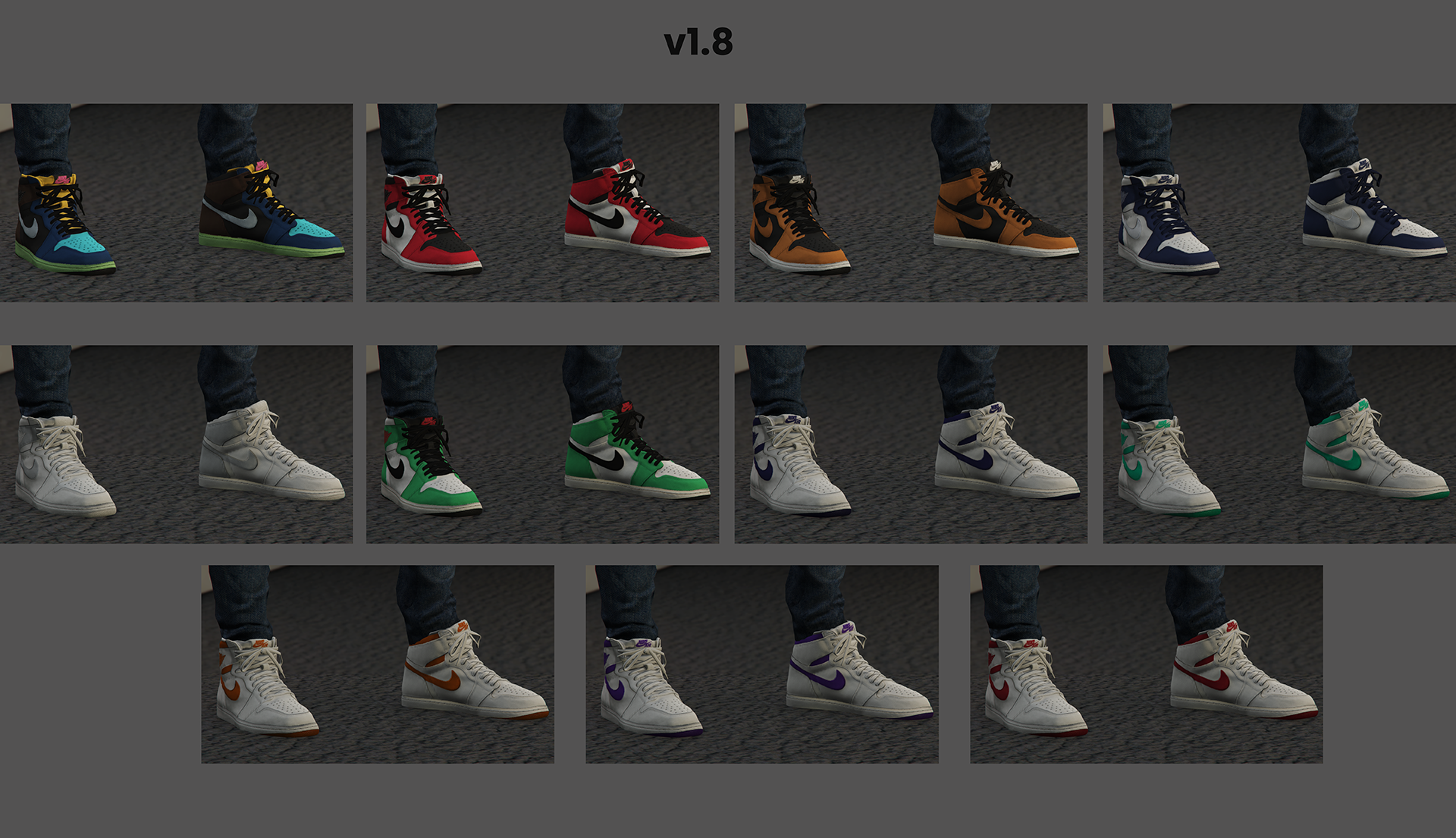 Louis Vuitton x Air Jordan 1 Customs – GTA 5 mod