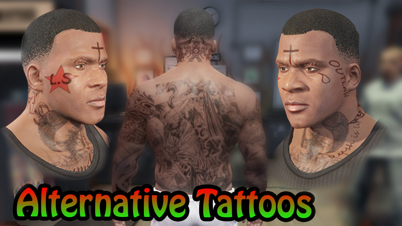 Alternative Tattoos + Face Tattoos and Hand Tattoos! - GTA5-Mods.com