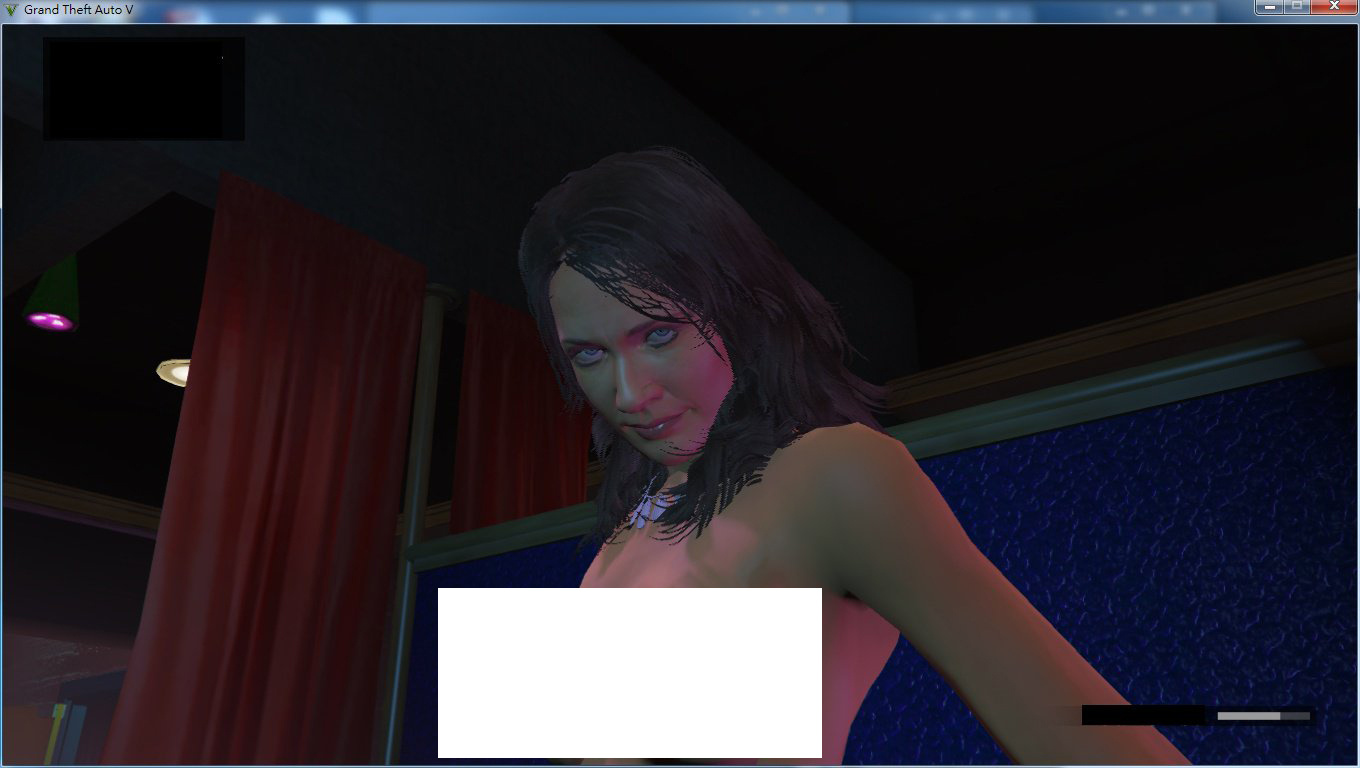 Amanda as a stripper.