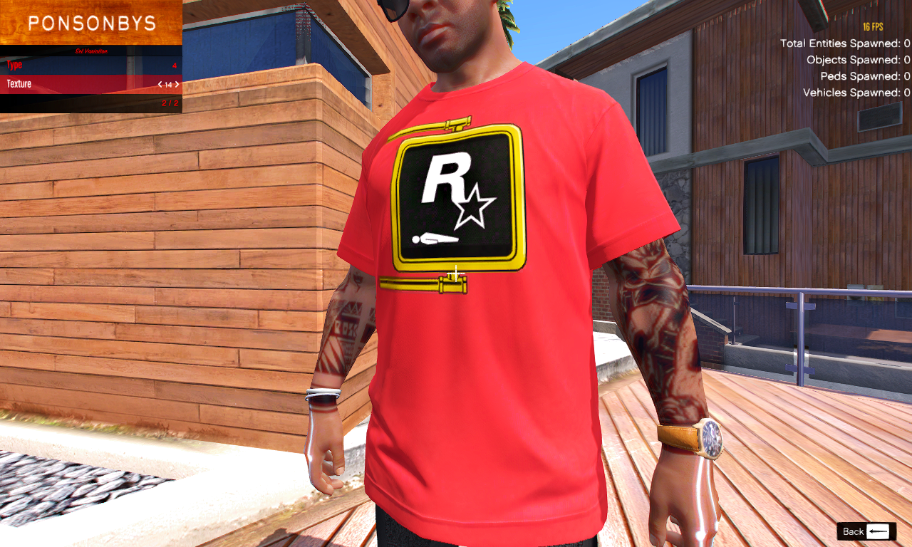 Is there any gta v mod menu that can give you these rare shirts