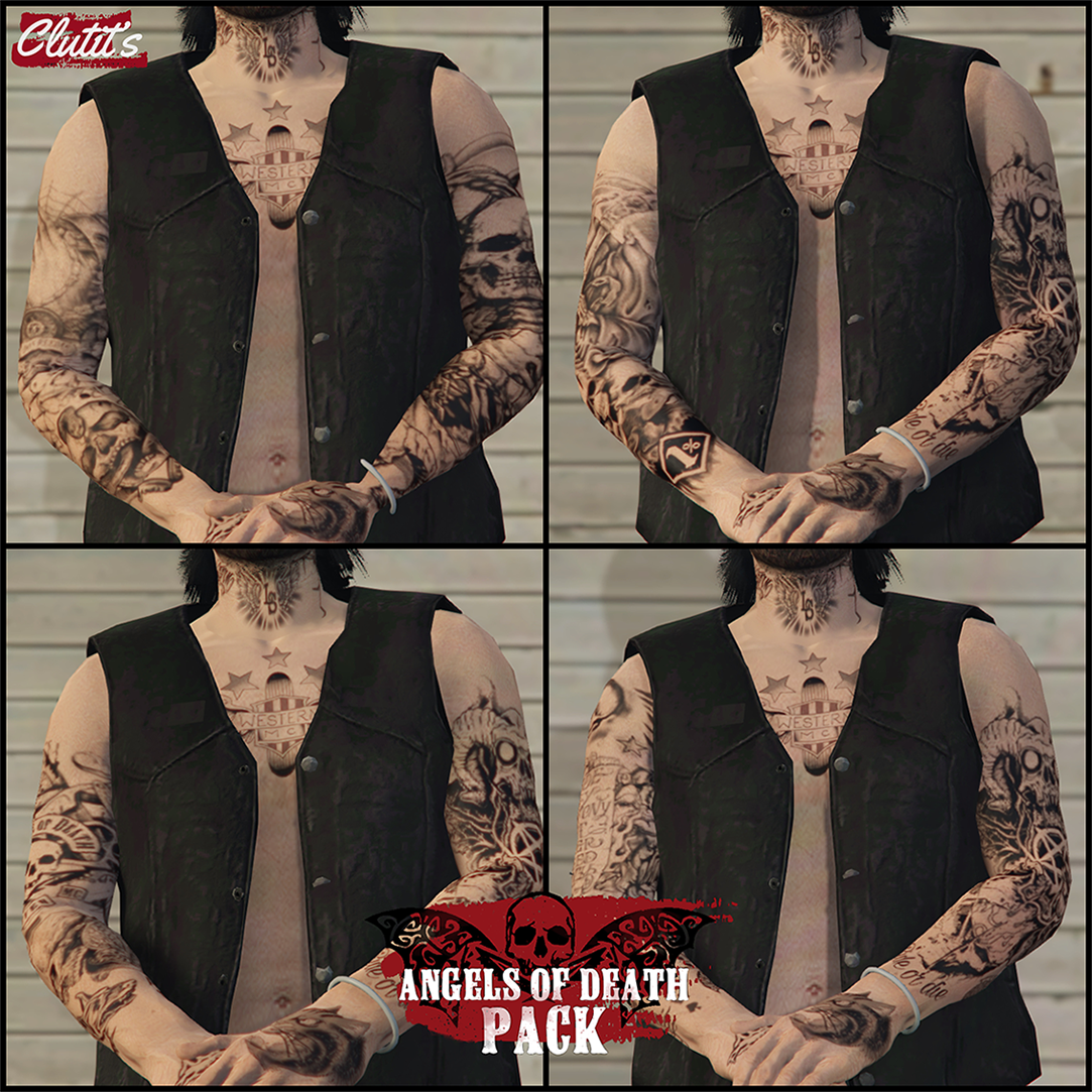Angels of Death MC Back Tattoo