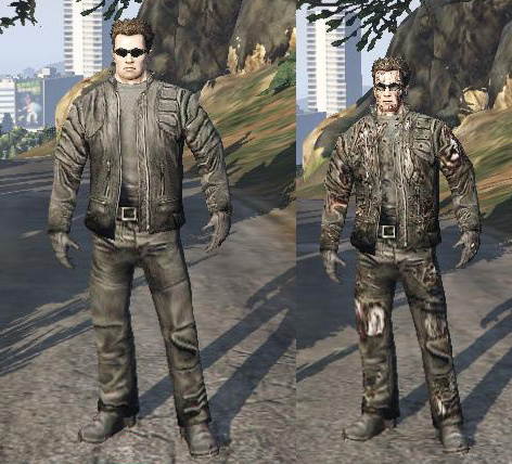 GTA 5 PC Mods - NEW Terminator Skin Mod Showcase! GTA 5 Model Mods! (GTA V  PC) 