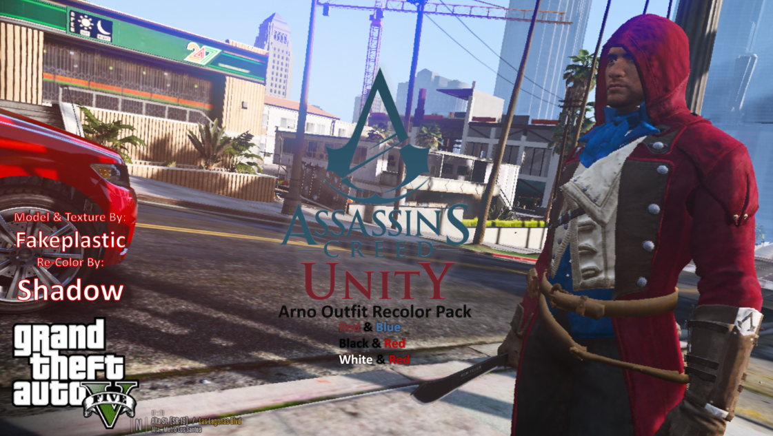 Assassin's Creed Unity Arno Outfit Recolor Pack 