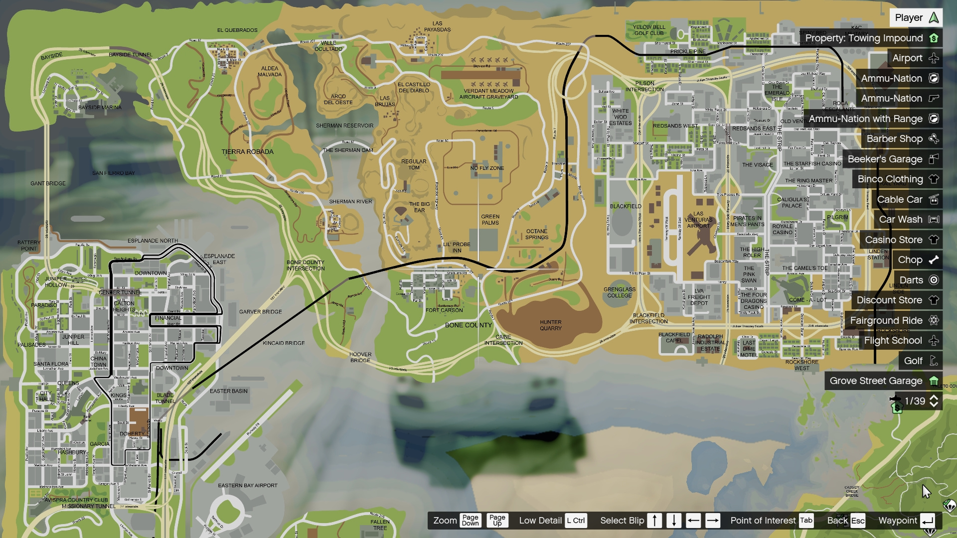 Ridge map of Los Santos (GTA V) - Maps on the Web