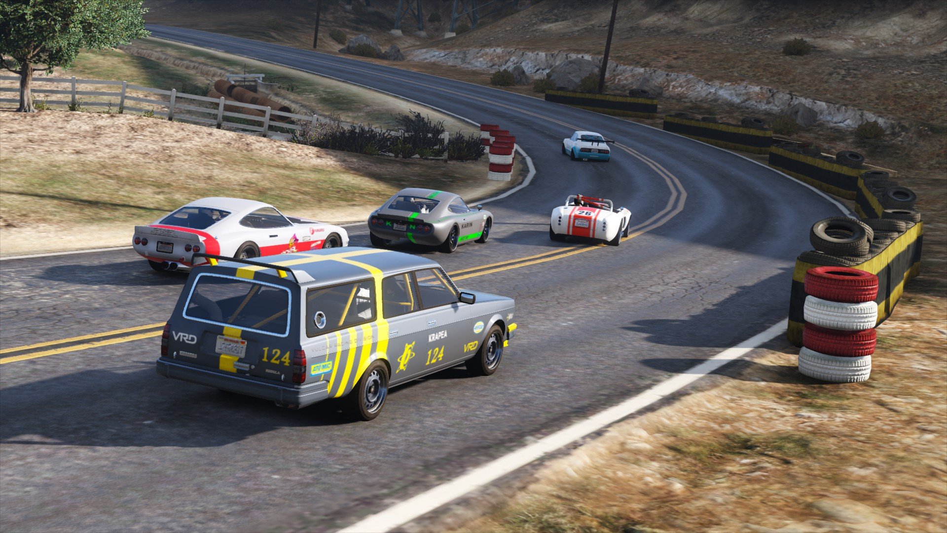 GTA 5 Online Race Full Gameplay (GTA V PC Super Cars Race) 