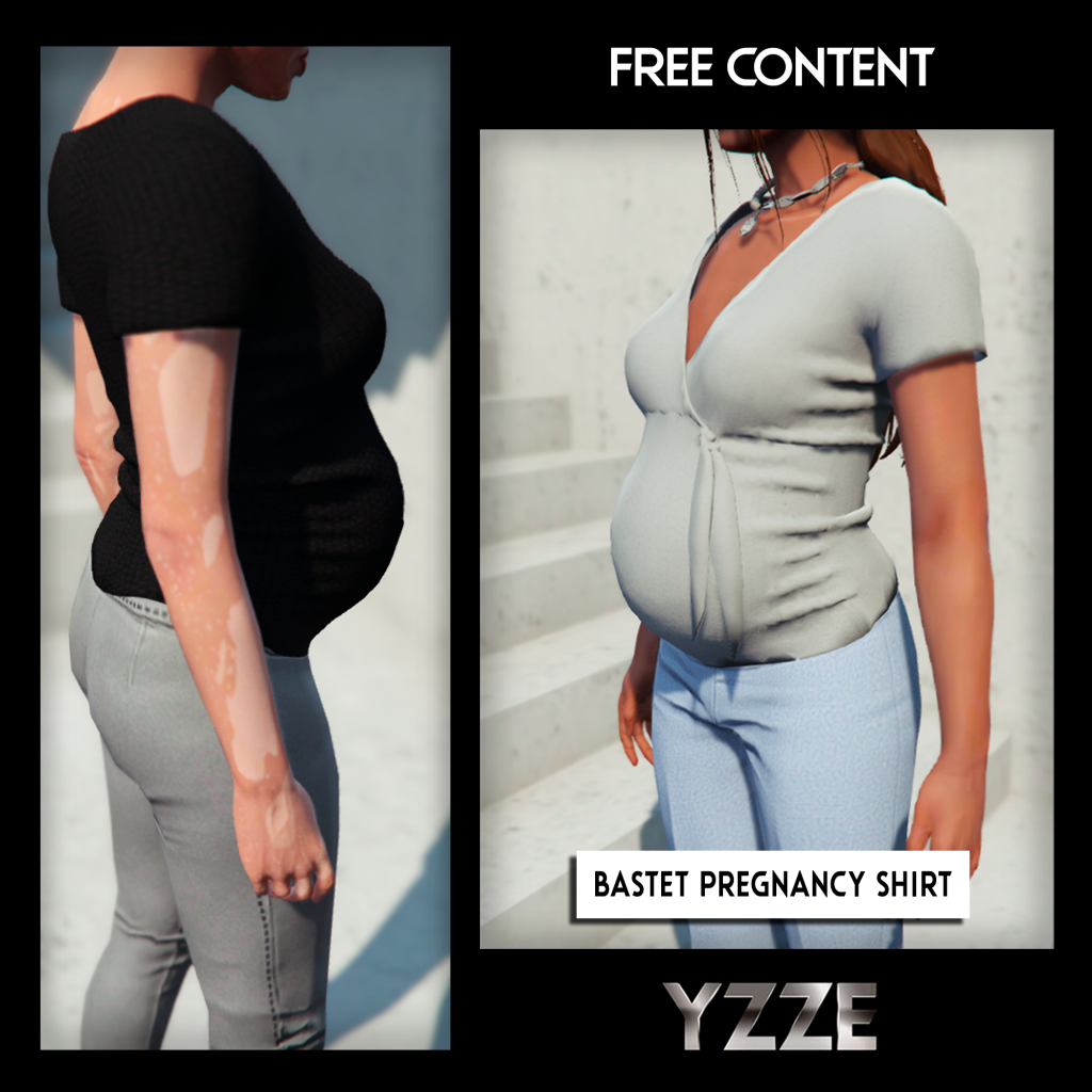Bastet Pregnancy Shirt For Mp Female Gta5