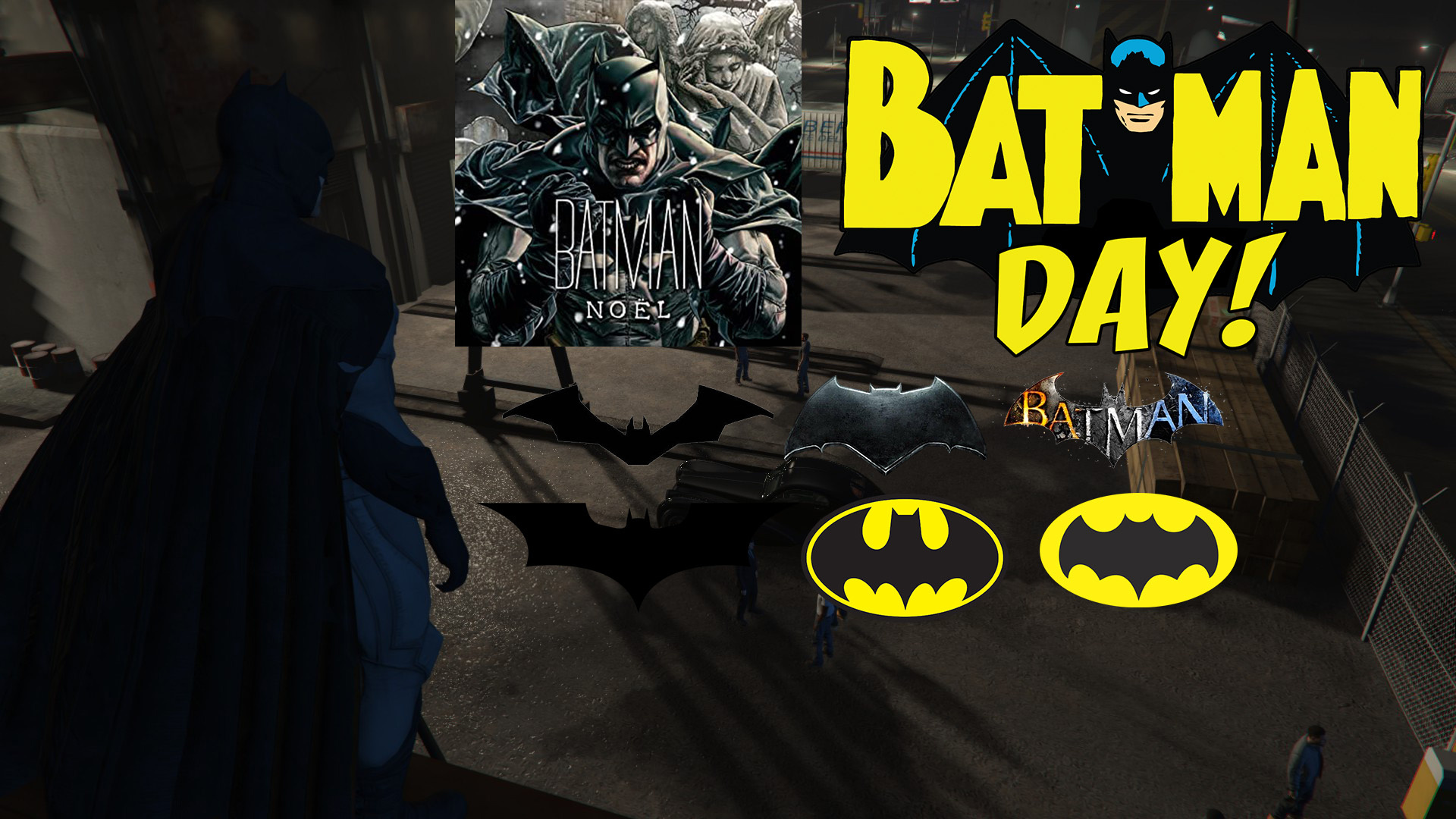 Batman Noel W/Cloth Happy Batman Day!!!BruceWanyeInclode [Add-On Ped]. -  