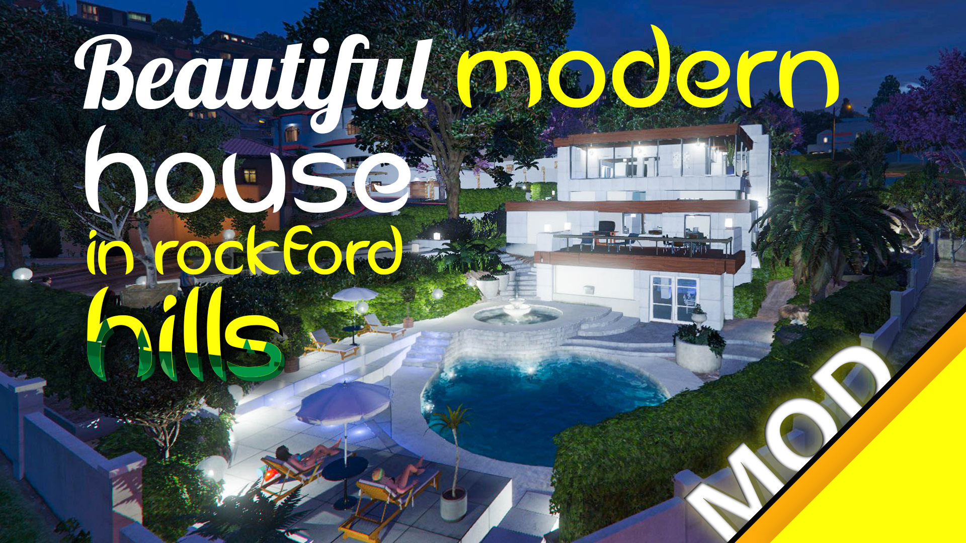 Beautiful Modern House In Rockford Hills Gta5 Mods Com