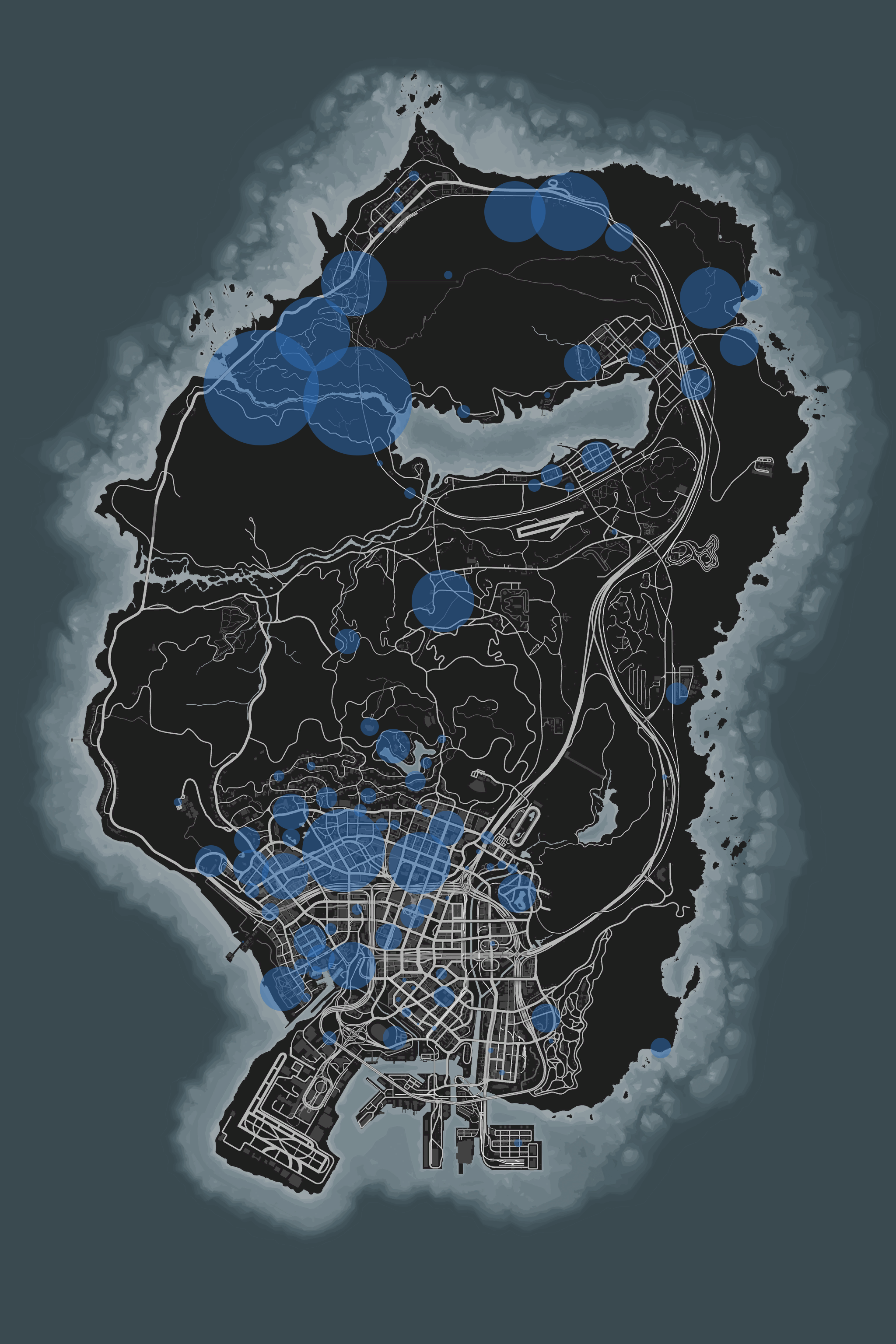 Ocean View on X: GTA V beta map.  / X