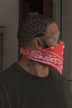 Blood Gang Bandana For Franklin Gta5 Mods Com